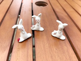 3 Fèves 'Kangourou' En Porcelaine - Très Bon état - Animales