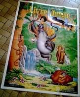 AFF CINE ORIG LE LIVRE DE LA JUNGLE Walt DISNEY 1967 Dessin Animé Enfant 120x160cm - Affiches & Posters
