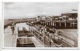 Real Photo Postcard, Clacton-on-sea, New Extensions Of Pier, Seafront, Bertrams Childrens Theatre. - Clacton On Sea
