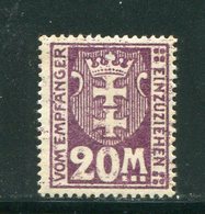 DANTZIG- Taxe Y&T N°16- Neuf Avec Charnière * - Postage Due