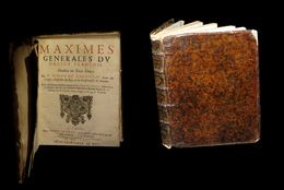 L'HOMMEAU (Pierre) - Maximes Générales Du Droict [Droit] François. 1657. - Before 18th Century