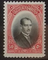 TURQUIE TURKEY N° 706 COTE 125 € 1926 NEUF ** MNH 50 Gr Rouge Et Noir - Unused Stamps