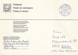 Feldpost Brief  "Mat Trp RS 284 ER Trp Mat"            Ca. 1980 - Annullamenti