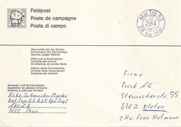 Feldpost Brief  "Mat Trp RS 284 ER Trp Mat"            Ca. 1980 - Oblitérations