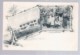 Gabon Hotel Du Lieutenant Gouverneur Femmes Gabonaises Congo Francais Ca 1905 Old Postcard - Gabon