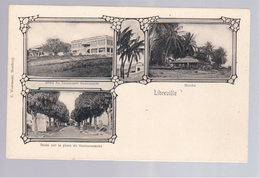 Gabon  Libreville - Marché, Hôtel Du Lt Gouverneur, Route Vers La Place  Ca 1905 Old Postcard - Gabon