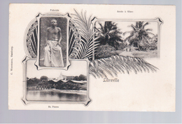 Gabon  Libreville - Pahouin, Saint Pierre, Route à Glass  Ca 1905 Old Postcard - Gabon