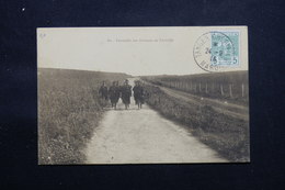 MAROC - Affranchissement Plaisant De La Poste Chérifienne Sur Carte Postale De Tanger En 1916 Pour La France - L 59121 - Sellos Locales