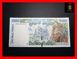 WEST AFRICAN STATES  "A  Ivory Coast"   5.000 5000 Francs 2003 P. 113 Am   XF - West-Afrikaanse Staten