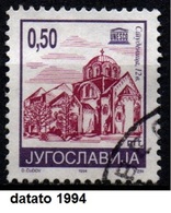 # Jugoslavia 1994 - Monastery Studenica - Datato 1994 - Used Stamps