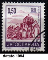 # Jugoslavia 1994 - Monastery Studenica - Datato 1994 - Oblitérés