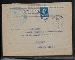 Thème Abeilles - France N°140 Sur Lettre - TB - Honingbijen