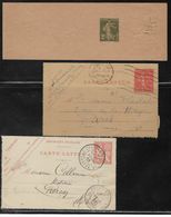 Entier Postal Lot De 3 Entiers Postaux France, Types Divers, 125, CL1 N° 248 Obli, 199 N°111 Obli, 278 BJ1 Neuf - Collections & Lots: Stationery & PAP