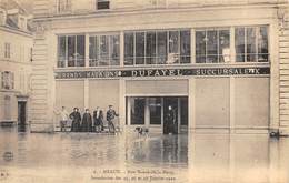 77-MEAUX-RUE SAUVE-DE-LA-NOUE, INONDATION DES 25/26/27 JANVIER 1910 GRAND MAGASIN DUFAYEL - Meaux