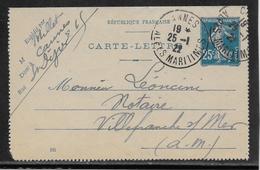 France N°140 Carte-lettre - TB - Letter Cards