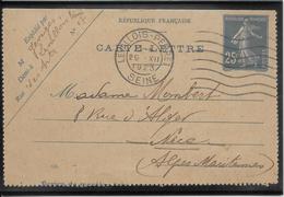 France N°140 Carte-lettre - TB - Cartoline-lettere