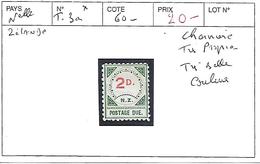 NOUVELLE ZELANDE N° TAXE 3a *  CHARNIERE TRES PROPRE TRES BELLE COULEUR - Postage Due