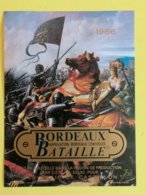 BORDEAUX ETIQUETTE  BATAILLE DE CASTILLON 1986 - Pferde