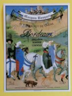 BORDEAUX ETIQUETTE MARQUIS BOUQUET 1997 - Horses