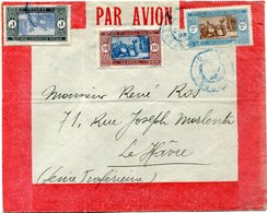 SENEGAL LETTRE PAR AVION DEPART DAKAR 5 JANV 28 SENEGAL POUR LA FRANCE (année à L'envers) - Lettres & Documents