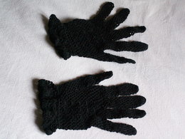 TRES  ANCIENNE  PAIRE  DE  GANTS  DE  FEMME  Au Crochet Avec Motifs - Sonstige & Ohne Zuordnung