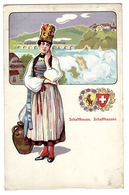 SCHAFFHOUSE - SCHAFFHAUSEN - FEMME - COSTUME - BLASON - Schaffhouse