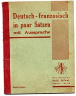 Livre Deutsch Franzosich In Paar Mit Aussprache Paul Duval Elbeuf Paris 1940 Brabec Berka - Diccionarios