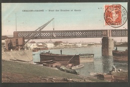 CPA Chalon Sur Saône Pont Des Dombes Et Quais 1910, Bleuie - Chalon Sur Saone