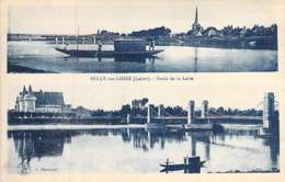 45 - SULLY SUR LOIRE : Bords De La Loire ( Multivues : 2 Vues Horizontales ) CPA - Loiret - Sully Sur Loire