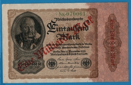 DEUTSCHES REICH 1 Milliarde Mark	15.12.1922	# 8K.070061  P# 113a - 1 Miljard Mark