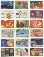 {49156} Lot 18 Télécartes ; Lot 3 ; Pains Jacquet , KitKat , SNCF , - Lots - Collections