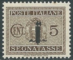 1944 RSI SEGNATASSE 5 CENT MNH ** - RC29-10 - Taxe