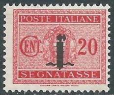 1944 RSI SEGNATASSE 20 CENT MNH ** - RC29-8 - Taxe