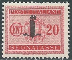 1944 RSI SEGNATASSE 20 CENT MNH ** - RC29-9 - Segnatasse