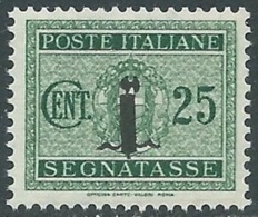1944 RSI SEGNATASSE 25 CENT MNH ** - RC29-7 - Segnatasse