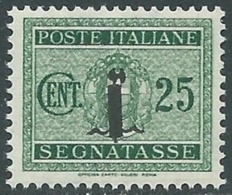 1944 RSI SEGNATASSE 25 CENT MNH ** - RC29-7 - Taxe