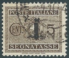 1944 RSI SEGNATASSE USATO 5 CENT - RC13-4 - Portomarken