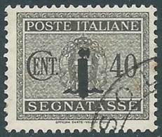 1944 RSI SEGNATASSE USATO 40 CENT - RC13-4 - Strafport