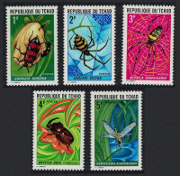 Chad 1972 MiNr. 510 - 514  Tschad Insects Spiders Dragonflies Bugs 5v MNH** 16,00 € - Spiders