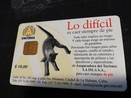 CUBA $10,00 CHIPCARD   Fine Used Card  ** 1661** - Kuba