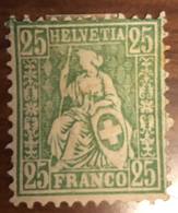 Svizzera 25 Fr  HELVETIA Seduta NUOVI Linguellato * COD.FRA.1523 - Unused Stamps