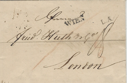 1829 - Letter  Fro WIEN  To London  - L.A. ( Lettre Autrichienne ) - ...-1850 Vorphilatelie