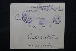 FINLANDE - Cachet " Kenttasairaala " + " Kentta Postia " Sur Enveloppe En 1940 En Franchise - L 59208 - Brieven En Documenten