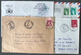 France Lot De 4 Lettres DOM-TOM (Guadeloupe, Réunion, Guyane) - Années 70-80 - (B1383) - Other
