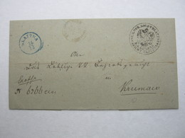 SLATTNA    , Klarer Stempel Auf Brief - ...-1850 Préphilatélie