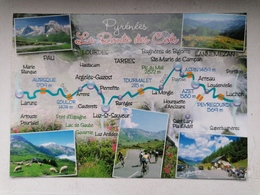 PYRENNEES  La Route Des Cols  Carte  +  5 Vues - Other