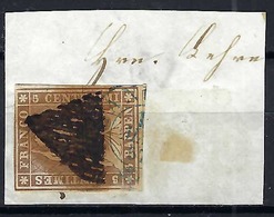 SUISSE:  TP 'Helvetia Assise ND (Strubeli)'' ZNr.22D Obl. Grille Et CAD Bleu  Bangerten (?) Du 1x.MA 57.sur Fragment - Gebraucht