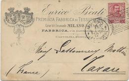 CARTE PUBLICITAIRE DE 1912 -AFFRANCHIE N° 67 -CAD MILAN - TB - Máquinas Franqueo (EMA)