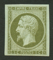 1c EMPIRE (n°11) Neuf * (presque **) Avec Variété Spectaculaire "A La MOUSTACHE". Signé CALVES + Certificat LA POSTALE ( - Other & Unclassified