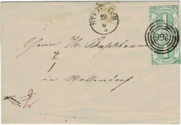 1 Kr. Paar , Klarre Nr. Stp. " 266 " Steinach, Brief, A3666 - Lettres & Documents